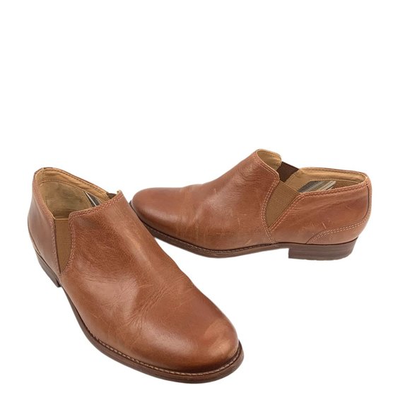 L.L. BEAN Westport Brown Leather Chelsea Slip On Booties - Picture 6 of 11